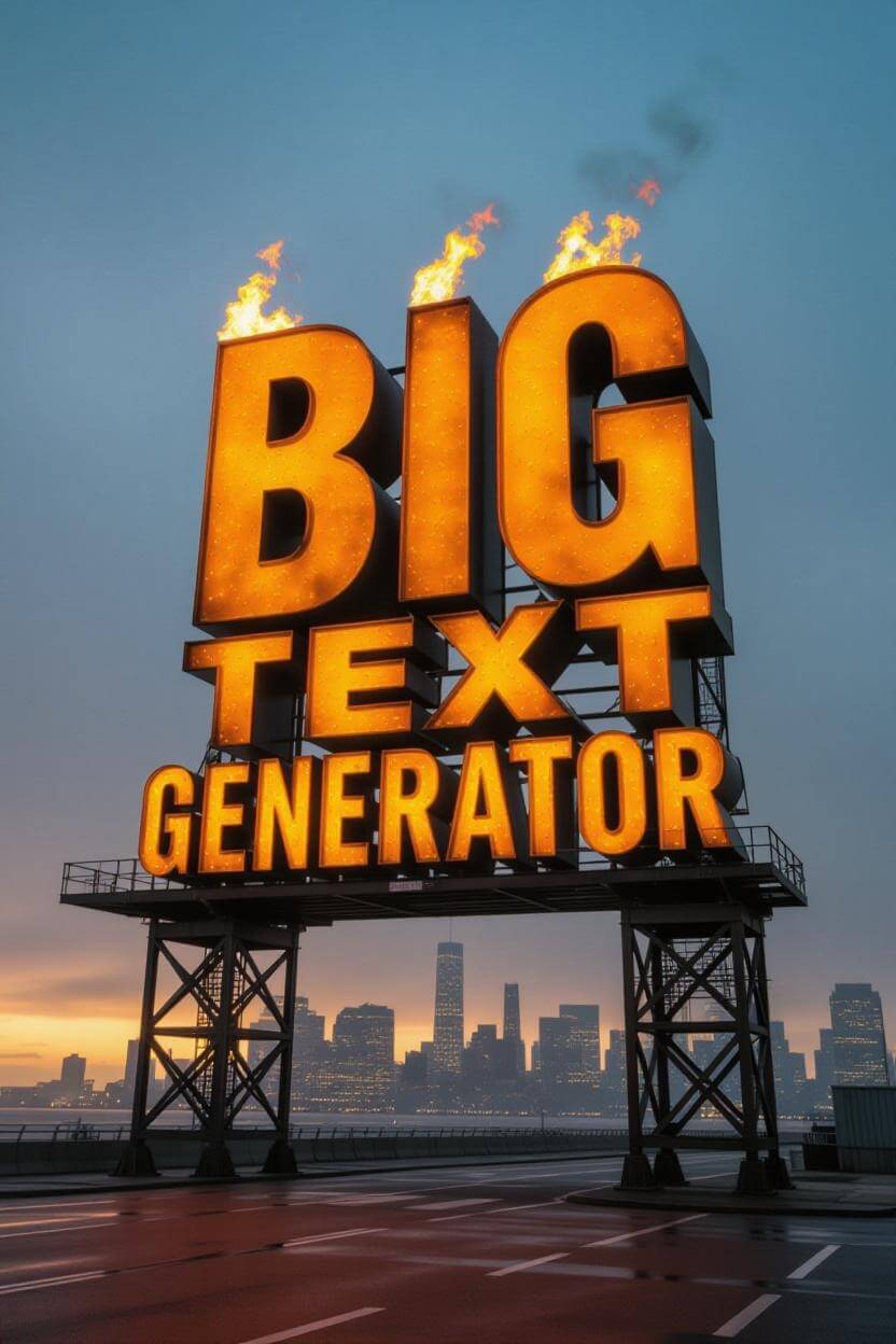 Big text generator